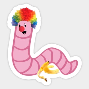 worm (clown) Sticker